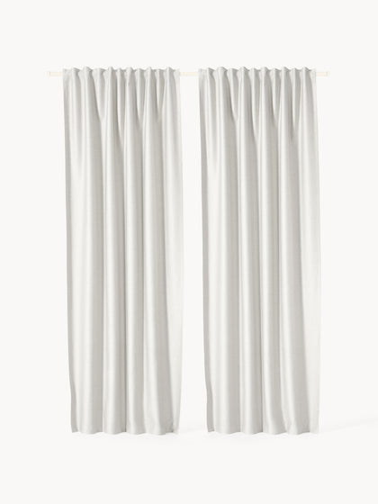 Westwing Cortinas Opacas Con Multibanda Asher 2 uds