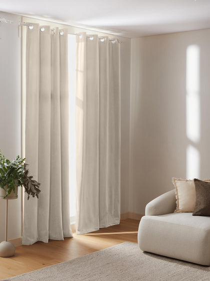 Westwing Cortinas Oscurecedoras De Terciopelo Con Ojales Rush 2 uds