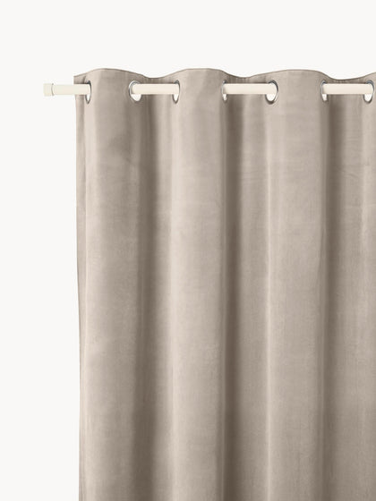 Westwing Cortinas oscurecedoras de terciopelo con ojales Rush 2 uds