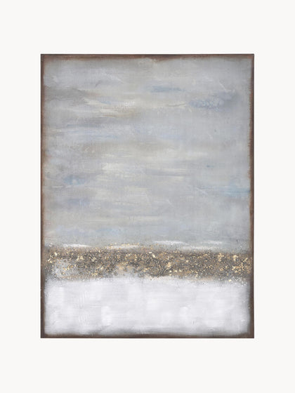 Westwing Cuadro en lienzo pintado a mano Abstract Horizon