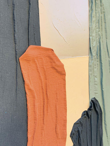 Westwing Cuadro En Lienzo Pintado A Mano Con Marco Fabrics