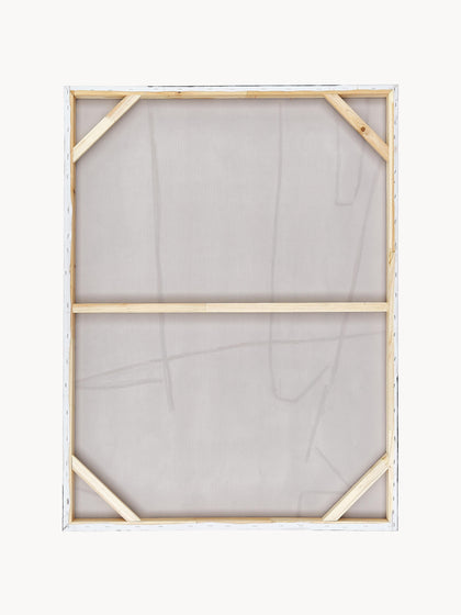 Westwing Cuadro En Lienzo Pintado A Mano Golden Blue I