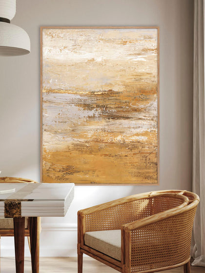 Westwing Cuadro En Lienzo Pintado A Mano Hydrate Marco De Madera