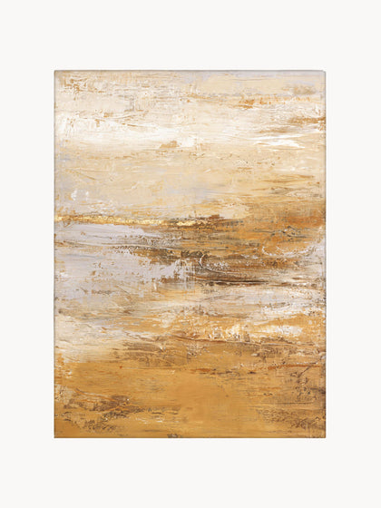Westwing Cuadro en lienzo pintado a mano Hydrate marco de madera