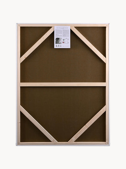 Westwing Cuadro En Lienzo Pintado A Mano Light Line Marco De Madera