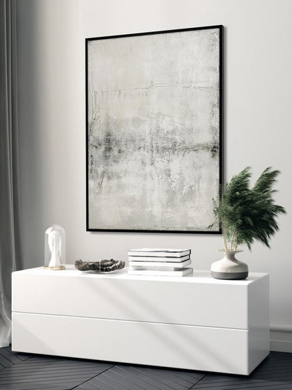 Westwing Cuadro En Lienzo Pintado A Mano Simple Living Marco De Madera