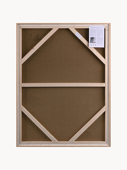 Westwing Cuadro En Lienzo Pintado A Mano Yellow Field Marco De Madera