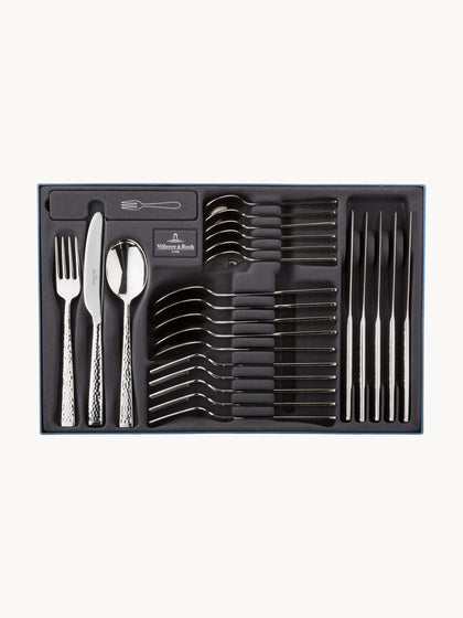Westwing Cubertería Muy Pulida Martillada Blacksmith 6 comensales (30 pzas.)