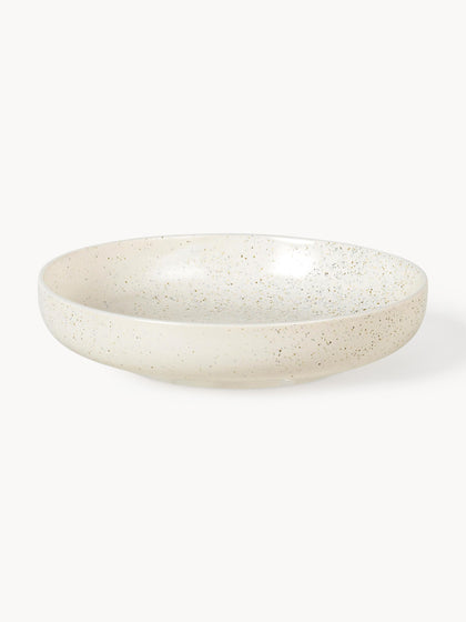 Westwing Cuencos Artesanales De Gres Nordic Vanilla Ø 22 Cm 4 uds