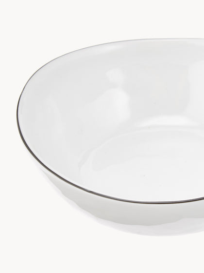 Westwing Cuencos Artesanales De Porcelana Salt Ø 17 Cm 4 uds
