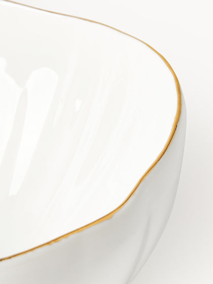 Westwing Cuencos De Porcelana Con Relieves Sali 2 uds