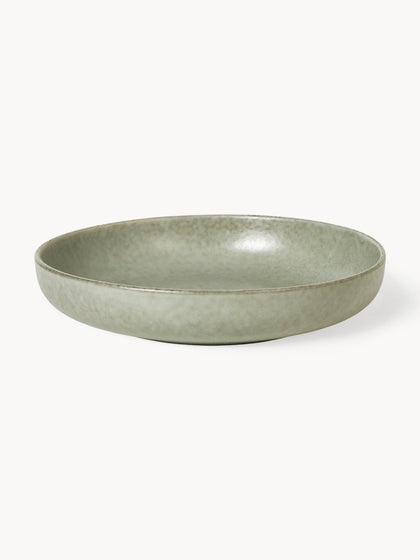 Westwing Cuencos para servir artesanales Nordic Marsh Ø 22 cm 4 uds