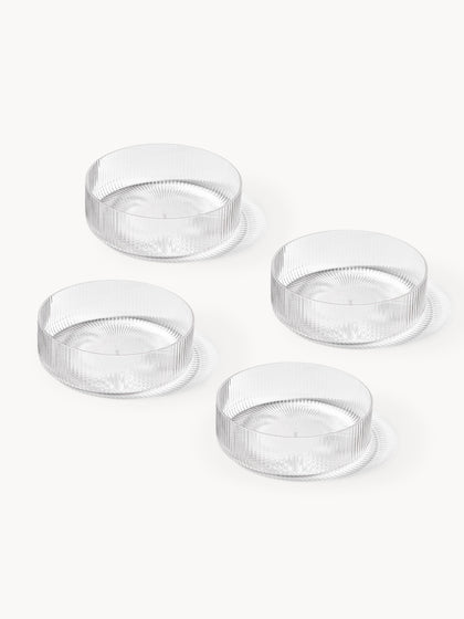 Westwing Cuencos Soplados Con Relieves Ripple 4 Uds