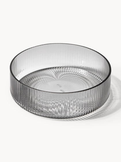 Westwing Cuencos soplados con relieves Ripple 4 uds
