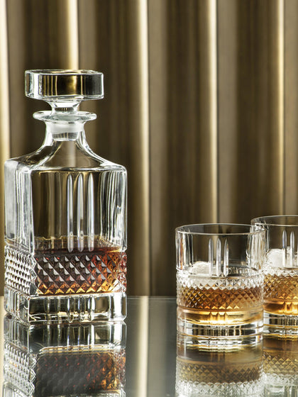 Westwing Decantador De Cristal Con Relieve Calicavino 850 ml