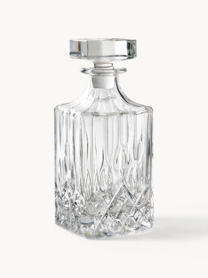 Westwing Decantador de cristal con relieve George 700 ml
