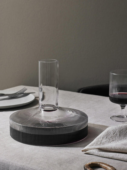 Westwing Decantador Soplado Con Relieves Ripple 1 1 L