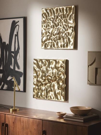 Westwing Decoraciones De Pared Martillada Splash 2 uds