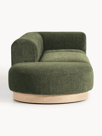 Westwing Diván Modular De Borreguillo Bouclé Con Reposapiés Natalie