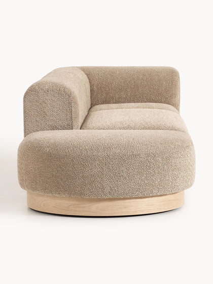 Westwing Diván Modular De Borreguillo Bouclé Con Reposapiés Natalie