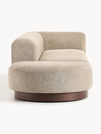 Westwing Diván Modular De Borreguillo Bouclé Con Reposapiés Natalie