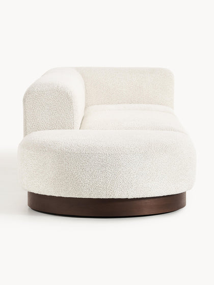 Westwing Diván Modular De Borreguillo Bouclé Con Reposapiés Natalie