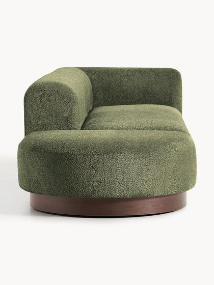 Westwing Diván Modular De Borreguillo Bouclé Con Reposapiés Natalie