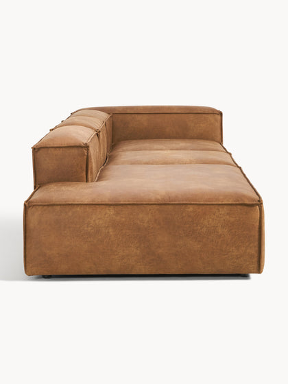 Westwing Diván Modular Grande De Cuero Reciclado Lennon