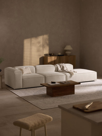 Westwing Diván Modular Grande De Mezcla De Lino Lennon