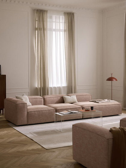 Westwing Diván Modular Grande De Mezcla De Lino Lennon