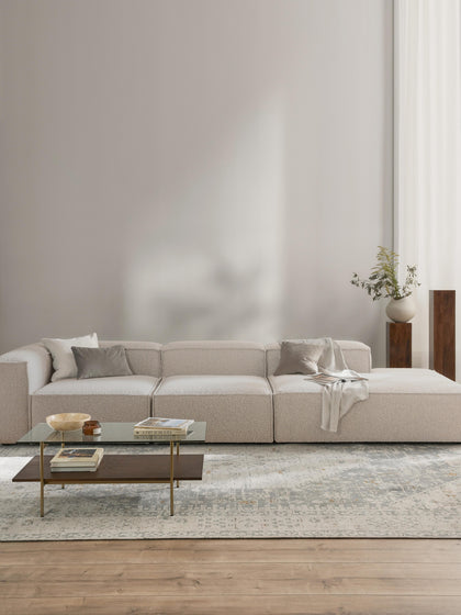 Westwing Diván Modular Grande En Tejido Bouclé Lennon