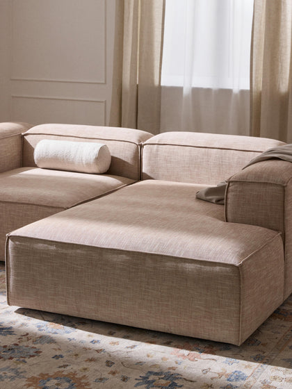 Westwing Diván Rinconero Modular De Mezcla De Lino Lennon