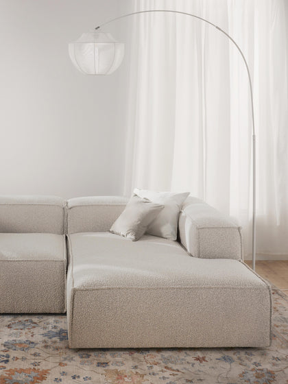 Westwing Diván Rinconero Modular En Tejido Bouclé Lennon