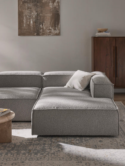 Westwing Diván Rinconero Modular En Tejido Bouclé Lennon