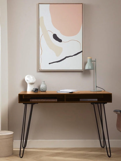 Westwing Escritorio De Madera De Mango Y Metal Tova