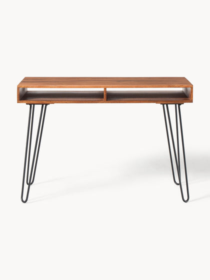 Westwing Escritorio De Madera De Mango Y Metal Tova