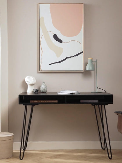 Westwing Escritorio De Madera De Mango Y Metal Tova