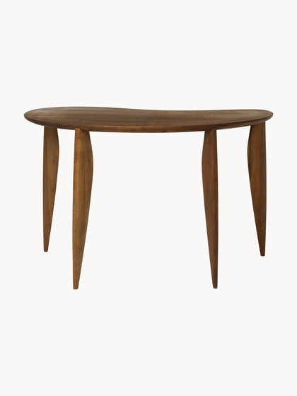 Westwing Escritorio De Madera De Nogal De Forma Orgánica Feve