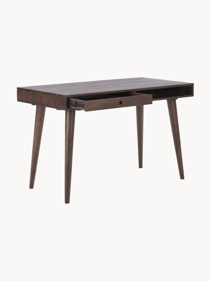 Westwing Escritorio De Madera Maciza Con Cajón Tova