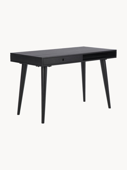 Westwing Escritorio de madera maciza con cajón Tova