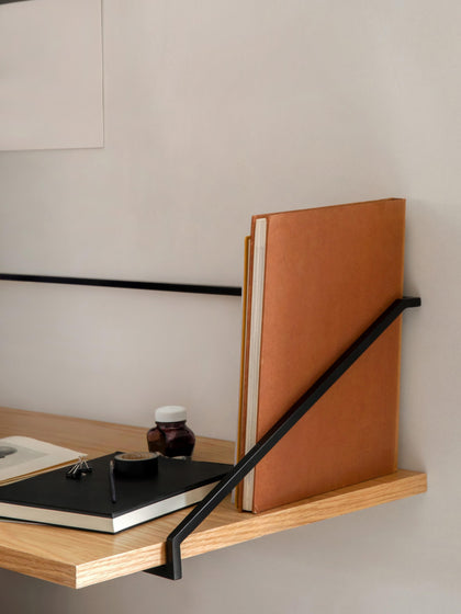 Westwing Escritorio De Pared De Madera Y Metal Rail