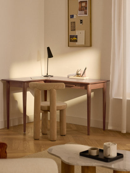 Westwing Escritorio Esquinero De Madera De Mango Paul