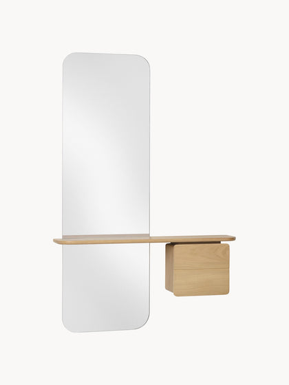 Westwing Espejo De Pared Con Estante De Madera One More Look