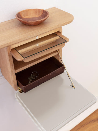 Westwing Espejo De Pared Con Estante De Madera One More Look