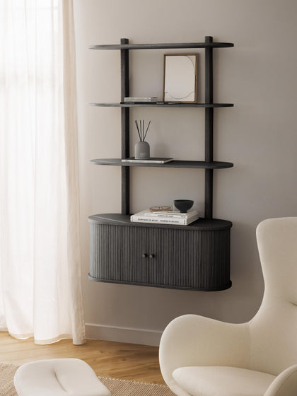 Westwing Estante De Pared Con Frente Acanalado Calary