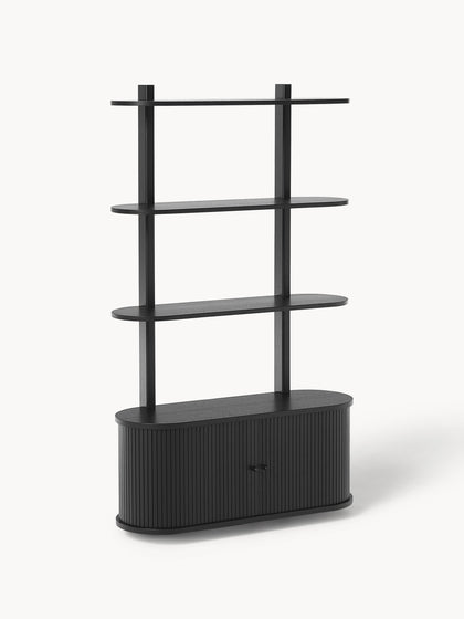 Westwing Estante de pared con frente acanalado Calary