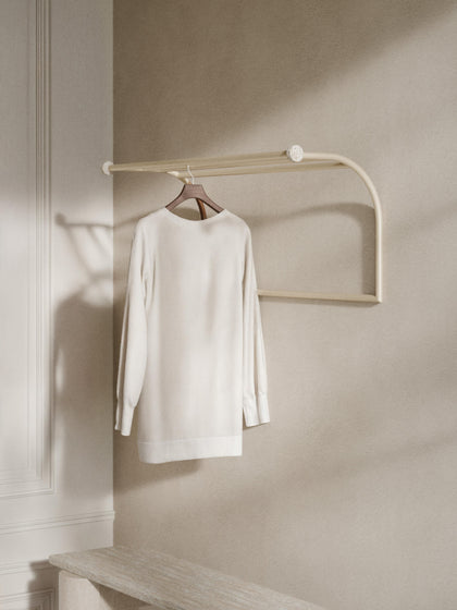 Westwing Estante De Pared Con Gancho De Travertino Disa