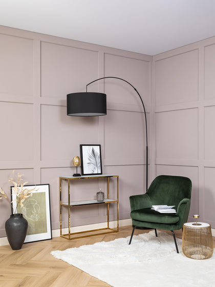 Westwing Estantería Con Estantes De Vidrio En Look Mármol Aruba