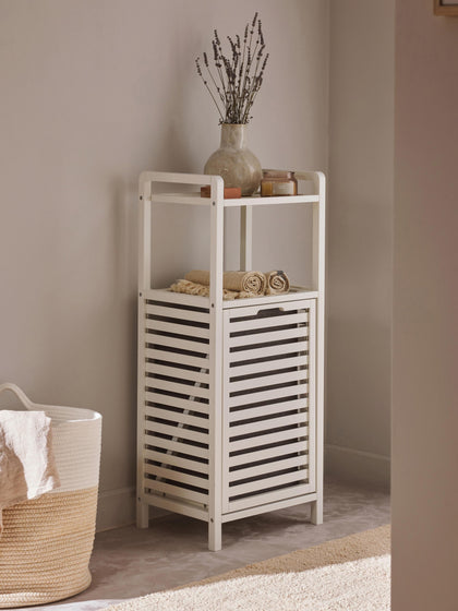 Westwing Estanteria De Baño Con Cesta De Lavandería Kit