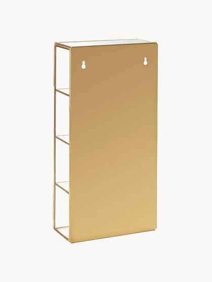 Westwing Estantería De Pared De Metal Con Baldas Y Puerta De Cristal Ada